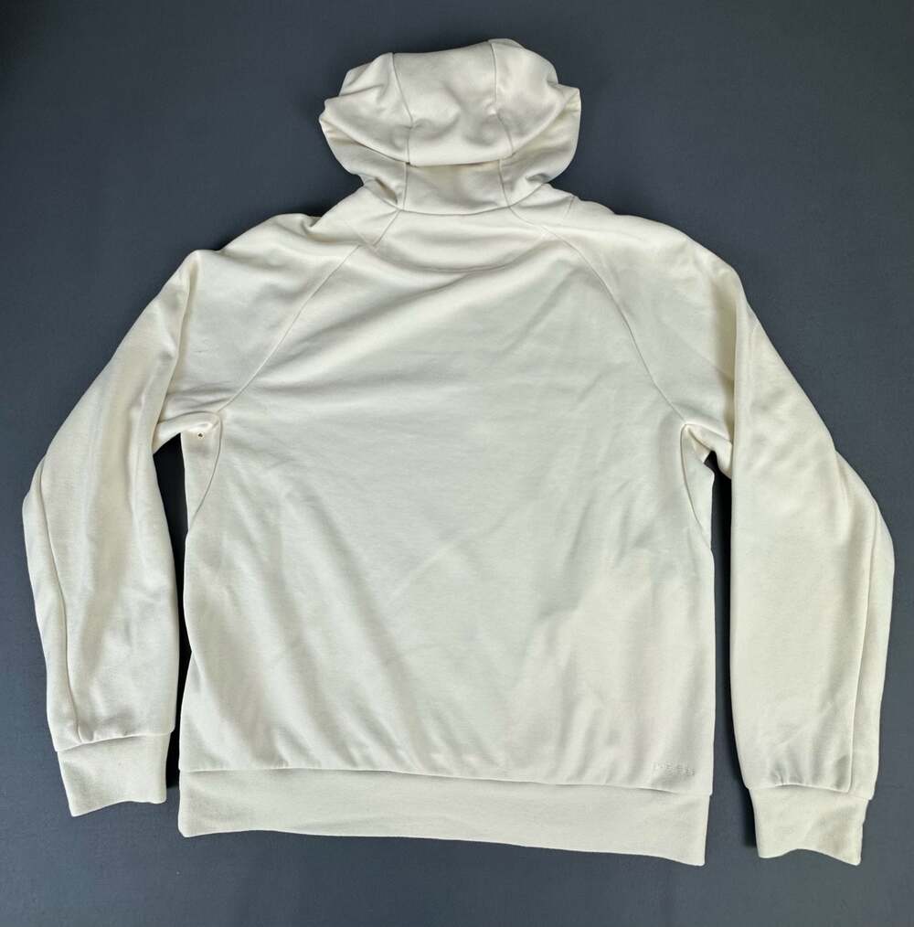 Nike Dri-Fit Mini Swoosh Cream Pullover Hoodie Men's Size Medium - Picture 9 of 13